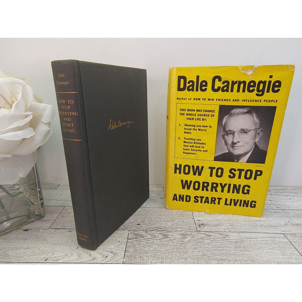 1948 How to Stop Worrying and Start Living Dale Carnegie 41st Printing Self Help